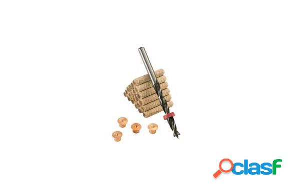Kit para ensamblar espigas Wolfcraft 28 piezas 8mm