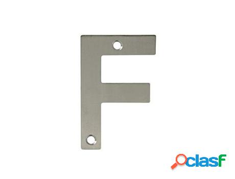 Letra f-4 pulgadas acero inoxidable 18/8