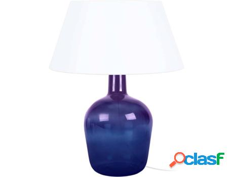 Lámpara de Mesa TOSEL Bordeaux (Morado, Blanco - E27 -