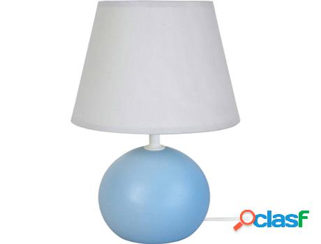 Lámpara de Mesa TOSEL Boule Bois (Gris - E14 - Máx. 40W -