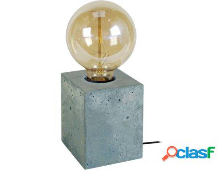 Lámpara de Mesa TOSEL Béton Cube (Azul, Blanco - E27 -