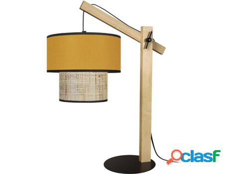 Lámpara de Mesa TOSEL Cochin P (Amarillo - E27 - Máx. 40W