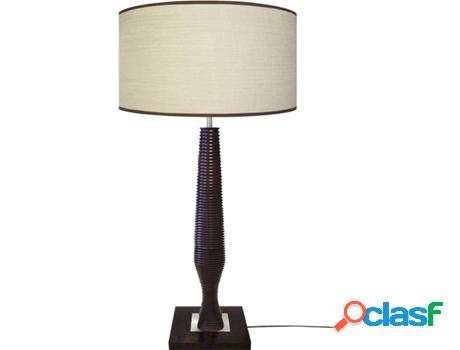 Lámpara de Mesa TOSEL Columbus (Wangué Negro, Gris - E27 -