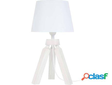 Lámpara de Mesa TOSEL Gaby (Blanco - E14 - Máx. 40W -