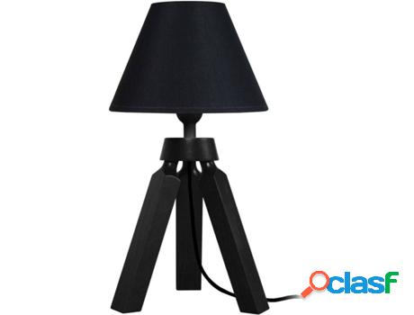 Lámpara de Mesa TOSEL Gaby (Império Negro, Blanco - E14 -