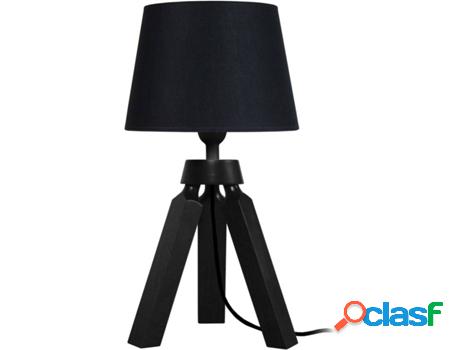 Lámpara de Mesa TOSEL Gaby (Negro, Blanco - E14 - Máx. 40W
