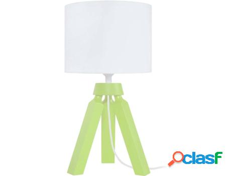 Lámpara de Mesa TOSEL Gaby (Verde y Blanco - E14 - Máx.