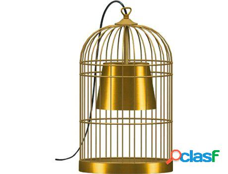 Lámpara de Mesa TOSEL Gaiola (Oro - E27 - Máx. 40W -