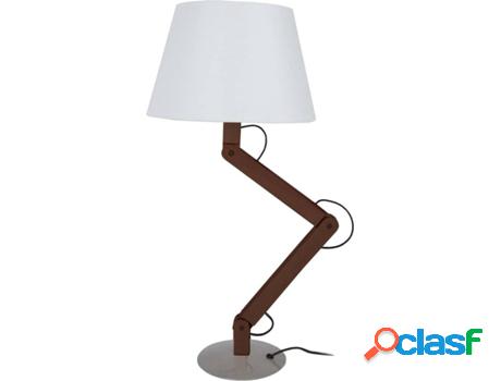Lámpara de Mesa TOSEL Geri (Blanco - E27 - Máx. 40W -