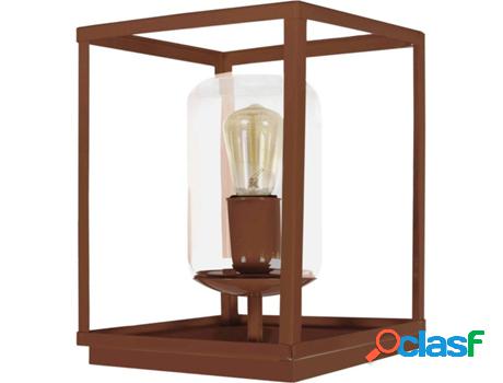 Lámpara de Mesa TOSEL Hesse (Cilíndrico Marrón,
