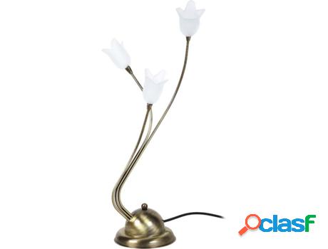 Lámpara de Mesa TOSEL Ivo (Dorado - G4 - Máx. 40W - Metal)