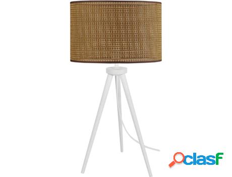 Lámpara de Mesa TOSEL Jute (Blanco, Paja - E27 - Máx. 40W