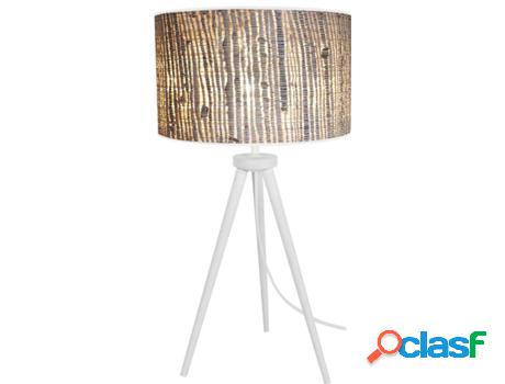 Lámpara de Mesa TOSEL Jute (Blanco, Yute - E27 - Máx. 40W