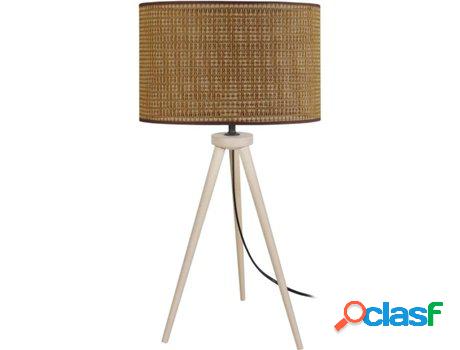 Lámpara de Mesa TOSEL Jute (Natural, Paja - E27 - Máx. 40W