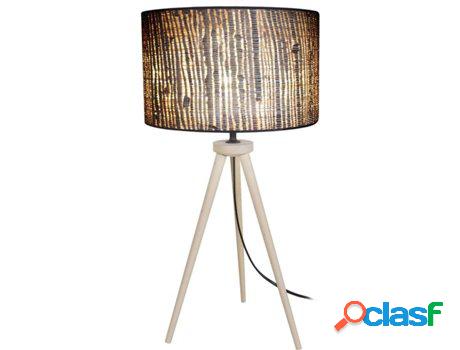 Lámpara de Mesa TOSEL Jute (Natural, Yute - E27 - Máx. 40W