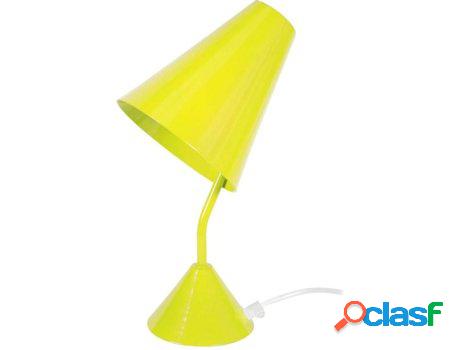 Lámpara de Mesa TOSEL Konika (Amarillo - E27 - Máx. 40W -