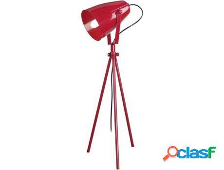Lámpara de Mesa TOSEL Larsen (Rojo - E27 - Máx. 40W -