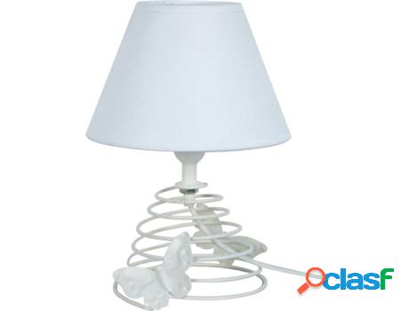Lámpara de Mesa TOSEL Papillon T (Blanco - E14 - Máx. 40W
