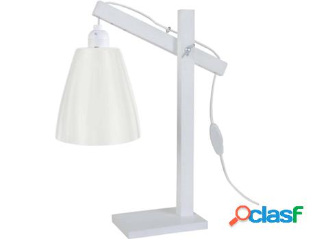 Lámpara de Mesa TOSEL Pilori Larsen (Blanco - E14 - Máx.