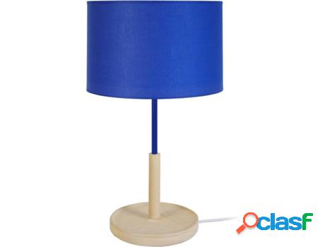 Lámpara de Mesa TOSEL Pistache (Azul Natural, Cilíndrico -