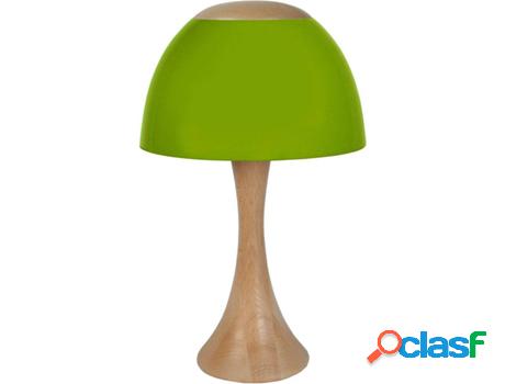 Lámpara de Mesa TOSEL Plexi (Natural, Verde - E27 - Máx.