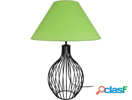 Lámpara de Mesa TOSEL Rugby (Negro, Verde - E27 - Máx. 40W
