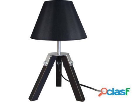 Lámpara de Mesa TOSEL Ruhr (Império Negro, Blanco - E14 -