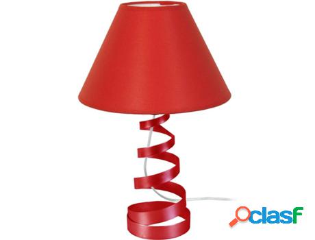 Lámpara de Mesa TOSEL Spirala (Rojo, Rojo Empire - E27 -