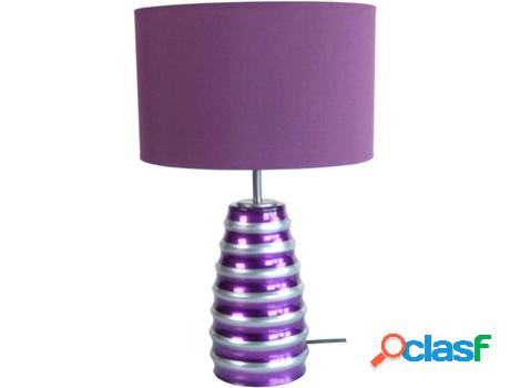Lámpara de Mesa TOSEL Symphonie (Morado - E27 - Máx. 40W -