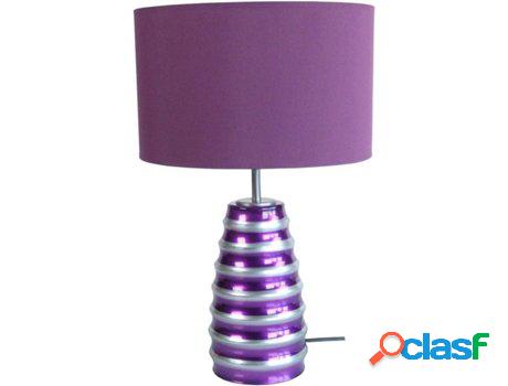 Lámpara de Mesa TOSEL Symphonie (Morado - E27 - Máx. 40W -