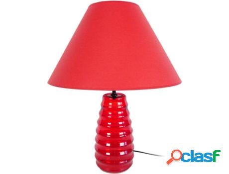 Lámpara de Mesa TOSEL Symphonie (Rojo - E27 - Máx. 40W -