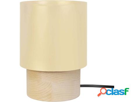 Lámpara de Mesa TOSEL Uzibuze (Crema Natural, Cilíndrico -
