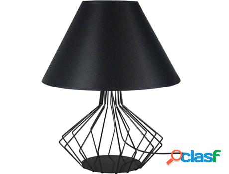 Lámpara de Mesa TOSEL Xéometrica (Império Negro, Blanco -