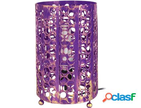 Lámpara de Mesa TOSEL Zen (Morado - E27 - Máx. 40W -