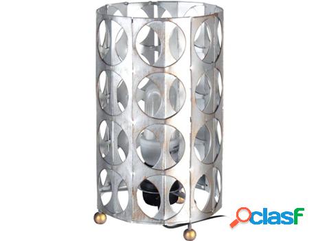 Lámpara de Mesa TOSEL Zin (Plateado - E27 - Máx. 40W -