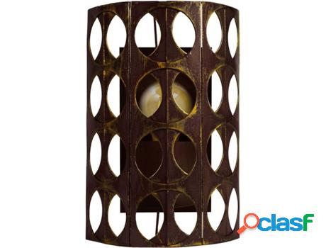 Lámpara de Pared TOSEL Zin (Marrón - E27 - Máx. 40W -