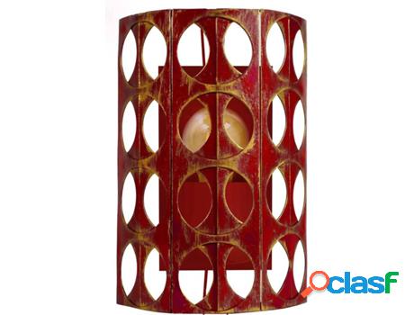 Lámpara de Pared TOSEL Zin (Rojo - E27 - Máx. 40W - Metal)