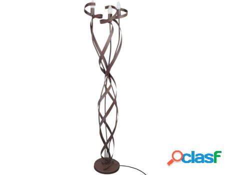 Lámpara de Pié TOSEL Monaco (Marrón - E14 - Máx. 40W -