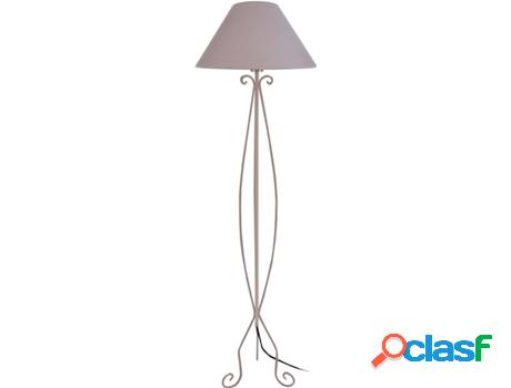 Lámpara de Pie TOSEL Curl (Taupe - E27 - Máx. 40W - Metal)