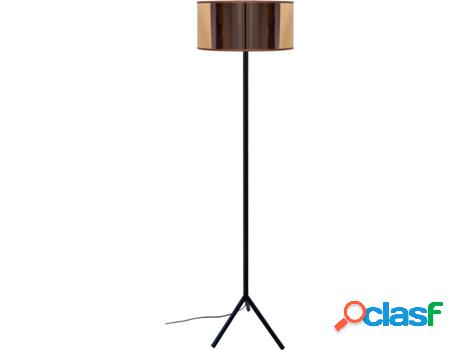 Lámpara de Pie TOSEL Trident Negra y Cobre