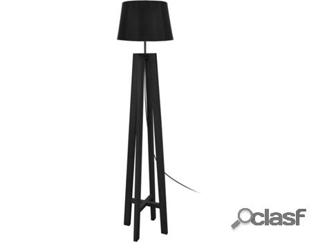 Lámpara de Pie TOSEL Vidar 1 (Negro, Blanco - E27 - Máx.