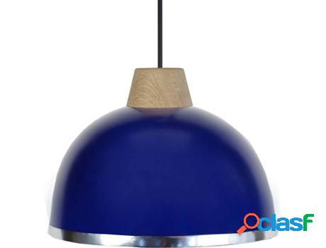 Lámpara de Suspensión TOSEL Demi-Boule B (Azul - E27 -