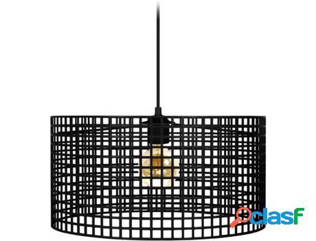 Lámpara de Suspensión TOSEL Liseron 45 cm (Negro - E27 -