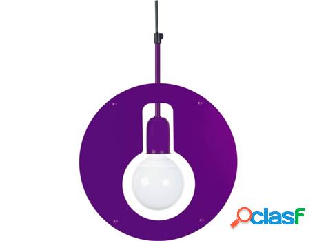 Lámpara de Suspensión TOSEL Moss (Morado - E27 - Máx. 40