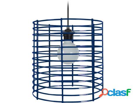 Lámpara de Suspensión TOSEL Silo (Azul - E27 - Máx. 40 W