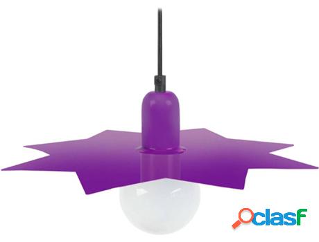 Lámpara de Suspensión TOSEL Starfoglio (Morado - E27 -