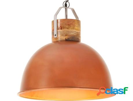 Lámpara de Techo VIDAXL Industrial Redondo Cobre (25W - E27