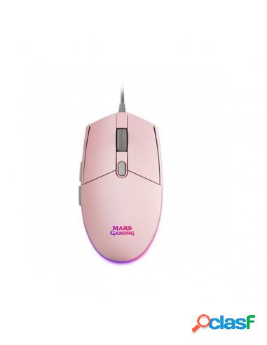 MOUSE MARS GAMING MMG OPTICO 3200DPI 6 BOTONES ILUMINACION