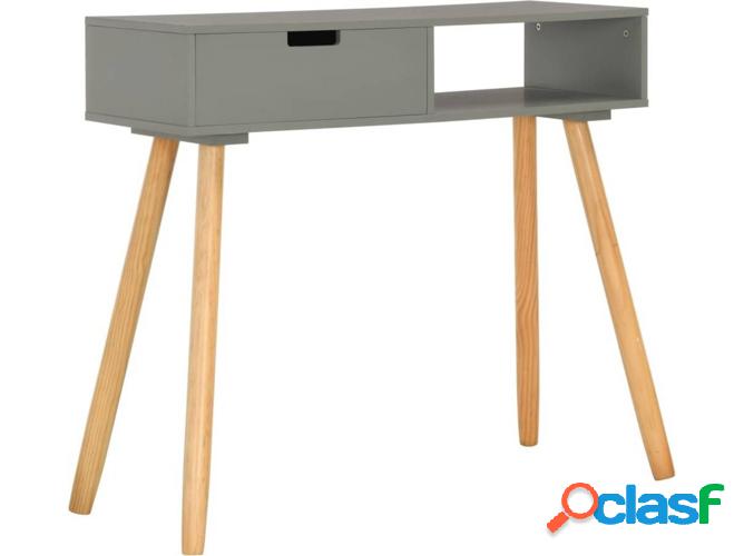 Mesa Consola ART PLANET Madera Pino Maciza Gris (80x30x72cm)