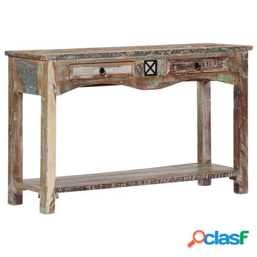 Mesa consola 120x40x75 cm madera maciza reciclada